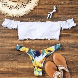 White top off the shoulder